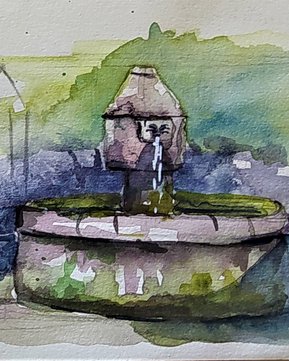 La fontaine de Bredons Cantal.